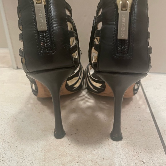 Jimmy Choo Leather Slingback Sandals - Picture 3 of 7